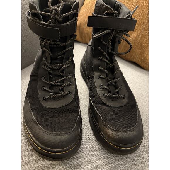 Doc Martens Combs Tech Black Waterproof Boots Mens Sz 9 Military Combat Tactical main image 4